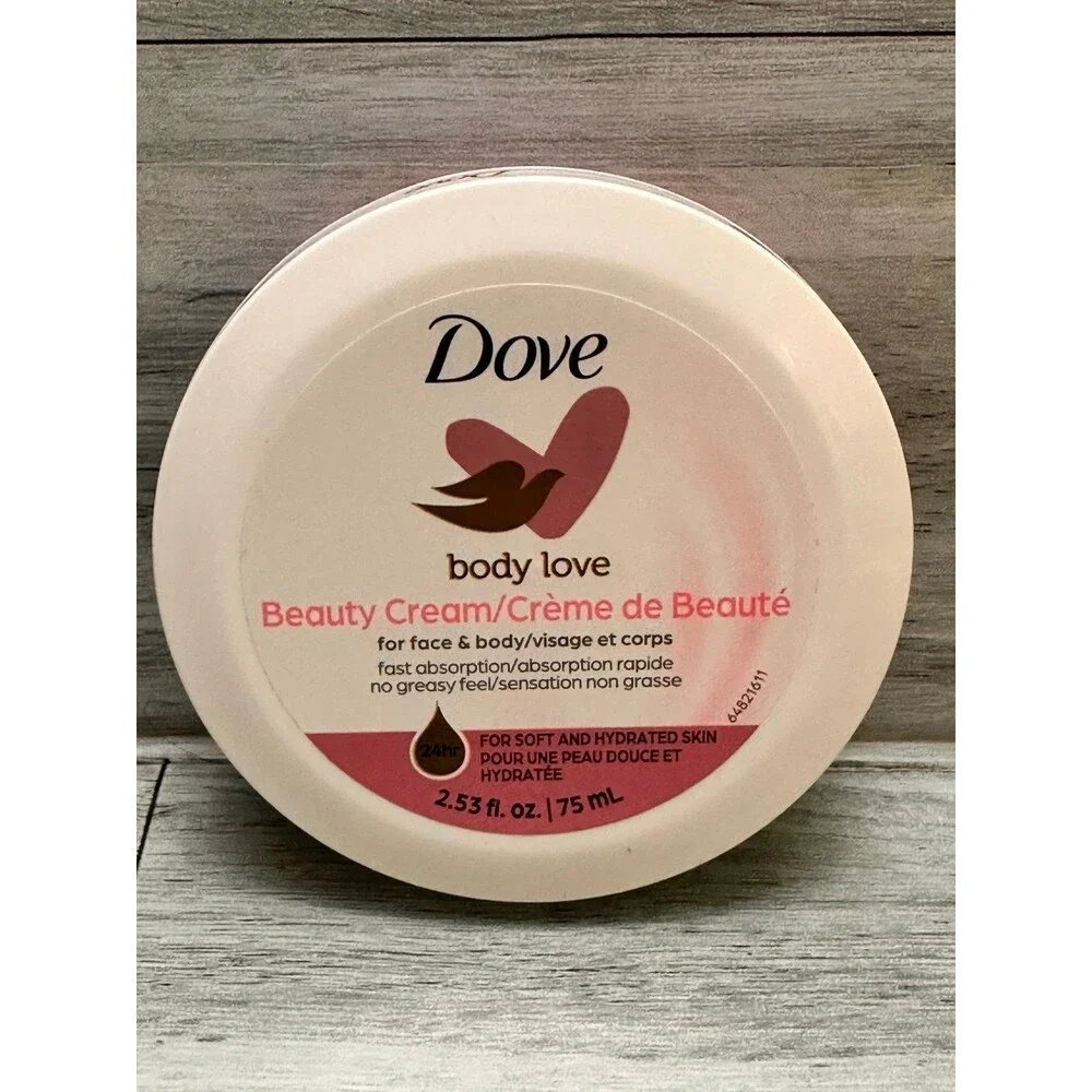 Dove Body Dove Body Love Beauty Cream for Face & Body Hydrating 2.53 oz (2-Pack)